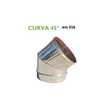 CURVA 45° INOX 316 L D 120