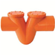 SIFONE O-O IN PVC ARANCIO