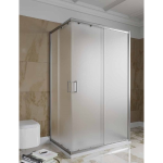 BOX DOCCIA ANGOLARE IN CRISTALLO STAMPATO Q 6 MM 80X80