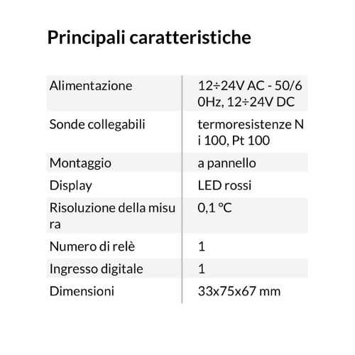 TERMOREGOLATORE HT NIPT-1P3D
