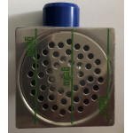 PILETTA INOX SCARICO ORIZZONTALE 100X100 GOMITO Ø 40/50