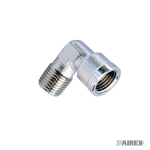 GOMITO M/F IN OTTONE CROMATO Ø 1/4