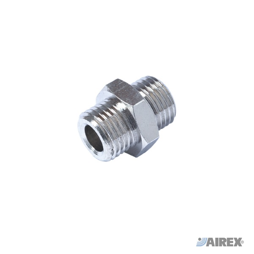 NIPPLO M/M IN OTTONE CROM. Ø 1/8  