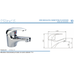 MIX LAVABO CROMATO PILETTA 1"1/4
