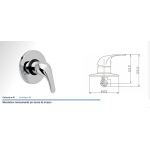 MIX INCASSO DOCCIA CROMATO