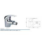 MIX BIDET CROMATO PILETTA 1"1/4