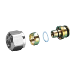 DADO-ANELLO-PORTAGOMMA PER COLLETTORE DI DISTRIBUZIONE G 3/4" x 17