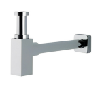 SIFONE QUADRO LUSSO CROMO LUCIDO Ø 1"1/4