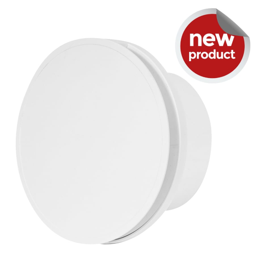 ASPIRATORE TONDO STANDARD Ø 100 MM - CON COVER SILVER