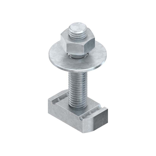 BULLONE TESTA MARTELLO C/DADO E RONDELLA PER PROFILO 41/41 M 10