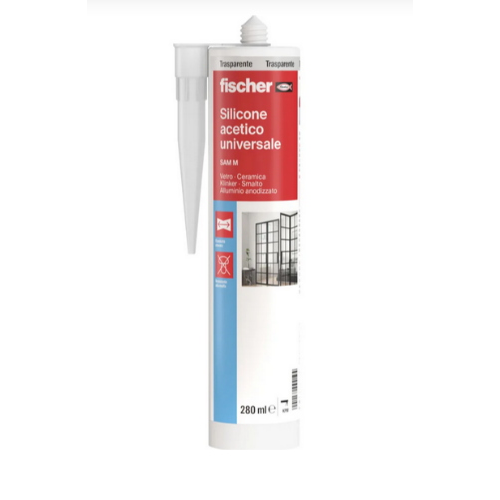SILICONE ACETICO UNIVERSALE SAM M280-TRASPARENTE
