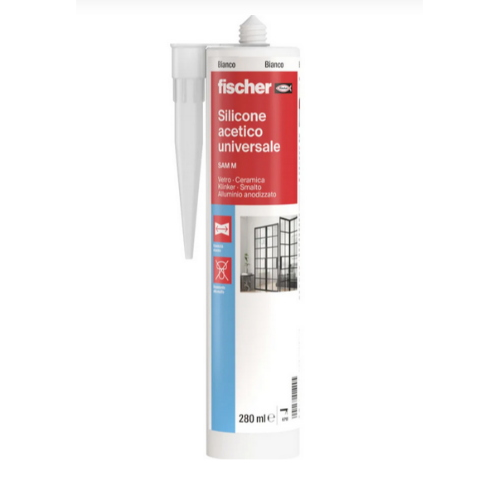 SILICONE ACETICO UNIVERSALE SAM M280-BIANCO