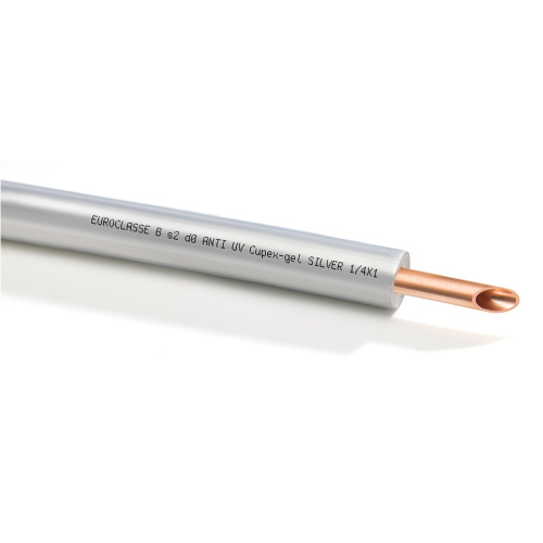 TUBO RAME COND. ZETAESSE SILVER GEL 1/4" X 1,00 (6,35X1,00)